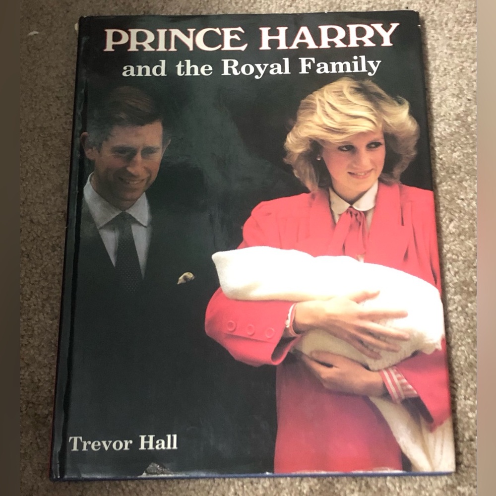 Vintage Prince Harry and the Royal Family Hardcover Book - (Princess Diana)